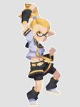  arm_warmers belt bike_shorts bike_shorts_under_shorts blonde_hair commentary_request cosplay domino_mask hairband inkling kagamine_len kagamine_len_(cosplay) leg_warmers male_focus mask monster_boy nappooz navel necktie outline pointy_ears sailor_collar sepia_background short_sleeves shorts simple_background solo splatoon_(series) splatoon_1 stomach tentacle_hair vocaloid white_outline yellow_eyes 