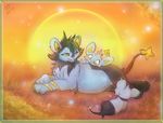  belly big_belly black_kitty luxio mother nintendo parent pok&eacute;mon pregnant shinx video_games yellow_eyes 