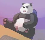  balls bear erection male mammal overweight panda panda_(character) penis solo ursofofinho we_bare_bears 