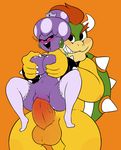  balls big_breasts blush bowser breasts clothing crown female koopa legwear male male/female mario_bros miscon nintendo penetration penis princess_shroob pussy scalie size_difference smaller_female stockings vaginal vaginal_penetration video_games 