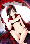  bad_deviantart_id bad_id bikini go-it ruby_rose rwby scythe short_hair smile solo swimsuit watermark 