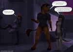  2015 adventure anthro anthro_claw balls bottomless breasts canine claws clothed clothing equine female flaccid group group_sex half-dressed horse mammal penis reptile scalie sex threesome toe_claws wolf 