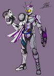  armor fusion gun kamen_rider kamen_rider_chaser kamen_rider_drive_(series) kamen_rider_mach mask rider_belt scarf signature weapon yusuki_(fukumen) 