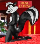  anthro butt cheesecaked edit looney_tunes male mammal nude penis pep&eacute;_le_pew photo_manipulation skunk solo warner_brothers 