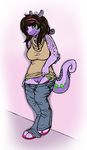  blueparadox clothed clothing female goodra nintendo pok&eacute;mon presenting pussy solo video_games 