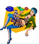  beanie bird black_hair goo_goo_dolls_(stand) gwess hat jojo_no_kimyou_na_bouken midriff solo stone_ocean yyy246 