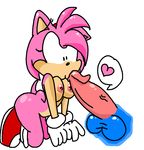  &lt;3 amy_rose balls breasts clothing disembodied_penis footwear gloves male penis perverted_bunny shoes sonic_(series) 