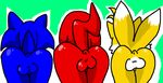  anus balls butt knuckles_the_echidna male miles_prower perverted_bunny presenting presenting_hindquarters sonic_(series) sonic_the_hedgehog 