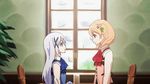  2girls animated animated_gif child gochuumon_wa_usagi_desu_ka? hoto_cocoa houbunsha kafuu_chino loli multiple_girls yuri 