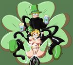  alcohol anal beer beverage big_breasts blonde_hair breasts cum cum_everywhere cum_in_ass cum_in_hair cum_inside cum_on_breasts cum_on_face dahs food green_eyes hair igocu knightsnipe messy oral pussy saint_patrick&#039;s_day tentacles ucogi 