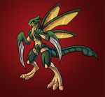  alorix anthro arthropod insect jackie male nintendo pok&eacute;mon scyther solo thick_tail video_games wings 