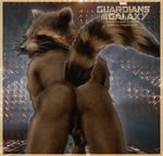  anthro anthrofied balls butt cheesecaked edit guardians_of_the_galaxy male mammal nude penis photo_manipulation photomorph raccoon rocket_raccoon solo 