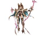  &gt;:) animal_ears arrow bangs bow_(weapon) breasts brown_hair butterfly_wings cat_ears cleavage erune full_body granblue_fantasy hair_ornament high_heels holding holding_weapon leotard light_brown_hair long_hair long_sleeves looking_at_viewer metera_(granblue_fantasy) midriff minaba_hideo mole mole_under_mouth navel official_art see-through sidelocks small_breasts smile solo thighhighs transparent_background twintails v-shaped_eyebrows weapon white_legwear wings 