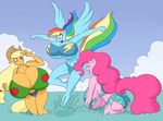  2015 anthro applejack_(mlp) big_breasts bikini breasts butt cleavage clothed clothing earth_pony equine female friendship_is_magic horse huge_breasts hyper hyper_breasts mammal marauder6272 my_little_pony pegasus pinkie_pie_(mlp) pony rainbow_dash_(mlp) swimsuit wings 