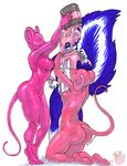  bucket faceless farorenightclaw female gender_transformation liquid_latex male mammal mouse rodent rubber skunk taki transformation 