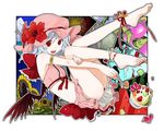  aerial_fireworks anklet barefoot bat_wings bikini blue_hair bug cicada contemporary feet fireworks flower food fruit hands hat hibiscus ice_cream insect jewelry kintaro ocean red_eyes remilia_scarlet short_hair smile solo spoon sunflower swimsuit touhou vampire wallpaper watermelon wings 