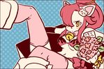  angry animal_ears bell bikini_top boots bow cat_ears dramatica flower lowres solo tengen_toppa_gurren_lagann thighhighs yellow_eyes yoko_littner 