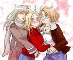  3girls america_(hetalia) axis_powers_hetalia beanclam canada_(hetalia) genderswap multiple_girls russia_(hetalia) 