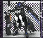  checkered checkered_background full_body glowing helmet highres holding holding_sword holding_weapon ledjoker07 looking_at_viewer macha mechanization no_humans simple_background solo standing sword weapon 