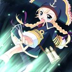  binoculars blonde_hair blue_eyes braid haiiro_(immature) hat long_hair patty_fleur pirate pirate_hat solo tales_of_(series) tales_of_vesperia twin_braids very_long_hair 