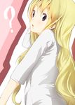  ? bad_id bad_pixiv_id blonde_hair blue_eyes dress_shirt k-on! kotobuki_tsumugi long_hair nishiuri_warito shirt solo 