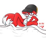  anus balls bed_sheet blue_eyes hat male penis redkelv redkelv_(character) solo sonic_(series) 