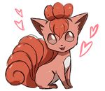  &lt;3 ambiguous_gender brown_eyes canine cute fox fur kiriya looking_at_viewer mammal nintendo open_mouth orange_fur pok&eacute;mon simple_background solo video_games vulpix 