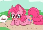  ambiguous_gender ant arthropod blue_eyes blush cute earth_pony equine eyelashes female friendship_is_magic fur hair horse insect kiriya mammal my_little_pony outside pink_fur pink_hair pinkie_pie_(mlp) pony smile 