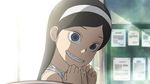  1girl black_hair female kumashiro_maya long_hair looking_at_viewer screencap seikimatsu_occult_gakuin smile solo 