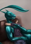  dragon hug human latex_(artist) male mammal rubber shiny thovapexus 