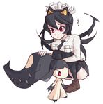  1girl filia_(skullgirls) mawile pokemon red_eyes samson_(skullgirls) simple_background skullgirls 