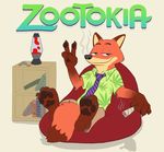  anthro canine disney drugs fox leafdog male mammal marijuana nick_wilde solo zootopia 