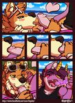  bening blush canine clothing comic dingo dragon eyewear higsby khris_dragon licking male male/male mammal oral penis seaside sunglasses tongue tongue_out uncut 