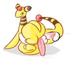  ampharos anal anal_penetration anus balls butt cum cum_in_ass cum_inside cum_while_penetrated half-closed_eyes hands-free looking_back lying male male/male nintendo on_side orgasm pcred566 penetration penis pink_penis pok&eacute;mon sex simple_background smile thick_tail tongue tongue_out video_games white_background 