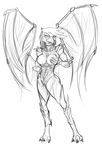  2015 anthro avian beak big_breasts breast_grab breasts claws duplicitousmachine featureless_breasts female friendship_is_magic gilda_(mlp) gryphon infested_kerrigan looking_at_viewer my_little_pony pussy sarah_kerrigan simple_background solo starcraft toe_claws white_background zerg 
