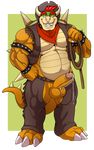  arody balls biceps big_muscles big_penis bowser chaps collar cowboy cowboy_hat cum erection fangs hat humanoid_penis lasso male mario_bros musclegut muscular neckerchief nintendo pecs penis red_eyes rope solo spiked_armband spiked_bracelet spiked_collar video_games 