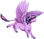  2015 alpha_channel equine female feral friendship_is_magic horn kittehkatbar mammal my_little_pony solo twilight_sparkle_(mlp) winged_unicorn wings 