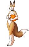  alpha_channel breasts canine collar female fox furry-specific_piercing mammal nude piercing porin pumpkin pussy solo spiked_collar 