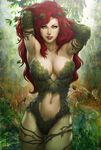  batman_(series) big_breasts breasts cleavage clothed clothing female hair human long_hair looking_at_viewer mammal midriff not_furry plant poison poison_ivy red_hair skimpy 