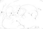  2015 black_and_white blush equine eyes_closed female feral friendship_is_magic goo hair horn mammal monochrome morbidly_obese my_little_pony overweight rarity_(mlp) sirmasterdufel solo unicorn 