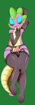 2015 3_toes animal_genitalia anthro armwear balls bulge clothing dragon erection friendship_is_magic front_view green_background green_eyes half-closed_eyes legwear male my_little_pony naughty_face open_mouth penis purple_scales saurian_(artist) scales scalie simple_background solo spike_(mlp) toes tongue tongue_out 