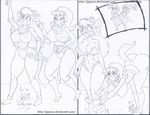  2015 anthro areola assisted_exposure big_breasts blush boots bra breasts camel_toe cat chip_&#039;n_dale_rescue_rangers cleavage clothed clothing crossover disney erect_nipples eyewear feline female footwear gadget_hackwrench goggles jojocoso kitty_katswell mammal mouse nipples open_mouth panties rodent surprise t.u.f.f._puppy tongue tools underwear undressing wrench 