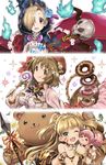  :d :p ;d animal_print armlet bare_shoulders basket bat_wings bear black_ribbon blonde_hair blue_flower blue_rose bow bracelet breasts brown_eyes brown_hair candy cape character_doll doughnut earrings facepaint fang_necklace feathers fire flower flower_bracelet food granblue_fantasy green_eyes grey_background hair_feathers hair_flower hair_ornament hair_over_one_eye hat holding hood idolmaster idolmaster_cinderella_girls jewelry jougasaki_mika jougasaki_rika large_breasts leaf lollipop long_hair long_sleeves mimura_kanako mizuki_makoto multiple_girls necklace one_eye_closed open_mouth pink_eyes polearm ribbon rose shirasaka_koume short_hair skull sleeves_past_wrists smile sparkle spear staff stuffed_animal stuffed_toy swirl_lollipop teddy_bear tiger_print tongue tongue_out torn_clothes twitter_username two_side_up upper_body weapon wings 