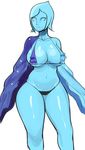  alternate_breast_size bikini blue_eyes blue_hair breasts cape cleavage collarbone curvy drawfag fi forehead_jewel highres large_breasts micro_bikini navel no_arms no_pupils skindentation solo swimsuit the_legend_of_zelda the_legend_of_zelda:_skyward_sword thick_thighs thighs underboob wide_hips 