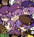  :d beret blonde_hair card chibi cosplay dark_skin dust_of_osiris dust_of_osiris_revised eltnum hat long_hair melty_blood multiple_girls multiple_persona nekoarc nrvnqsr_chaos open_mouth purple_eyes purple_hair red_eyes sion_eltnam_atlasia sion_eltnam_atlasia_(cosplay) sion_tatari six_(fnrptal1010) smile tsukihime under_night_in-birth v-shaped_eyebrows very_long_hair 