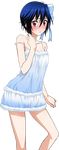  1girl blue_hair dress nisekoi simple_background solo tagme tsugumi_seishirou 