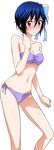  1girl bikini blue_hair nisekoi simple_background solo swimsuit tsugumi_seishirou 