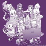  angry black_hair blush breasts crown eyes_closed female fire_emblem game_console gamecube kid_icarus long_hair lucina metroid monochrome multiple_girls my_unit my_unit_(fire_emblem:_kakusei) nintendo palutena pointy_ears ponytail princess_peach princess_zelda rosalina_(mario) rosetta_(mario) samus_aran short_hair simple_background smile super_mario_bros. super_mario_galaxy super_smash_bros. the_legend_of_zelda tiara twintails wii_fit wii_fit_trainer 