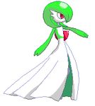  animated animated_gif gardevoir green_hair no_humans pokemon punch punching red_eyes solo 