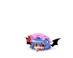  bad_pixiv_id bat_wings blood blue_hair chibi eiri_(eirri) hat highres no_humans red_eyes remilia_scarlet short_hair touhou wings yukkuri_shiteitte_ne 